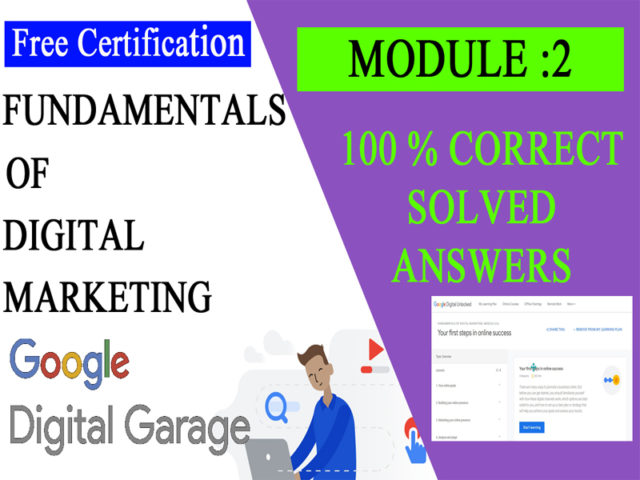 Google Digital Unlocked-Lesson 2 Your first steps in online success exam answers