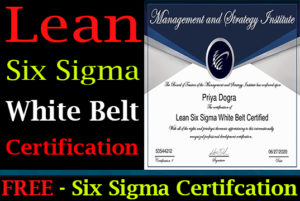 Lean Six Sigma White Belt Certification Answers