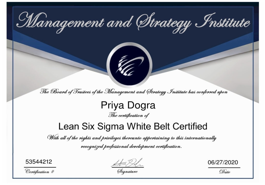 Six sigma shop free certification