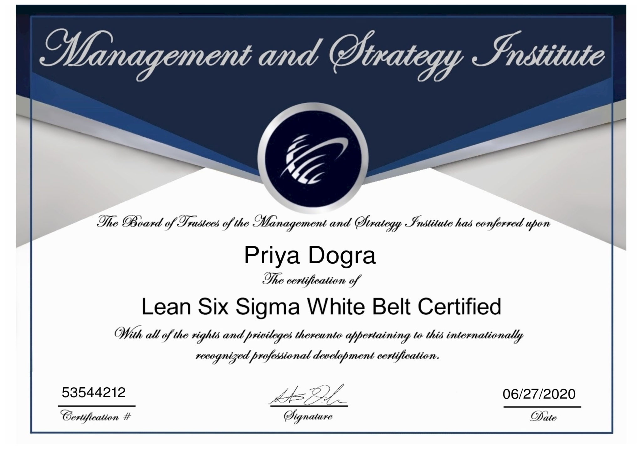 Best Of six sigma white belt certification exam answers Online white