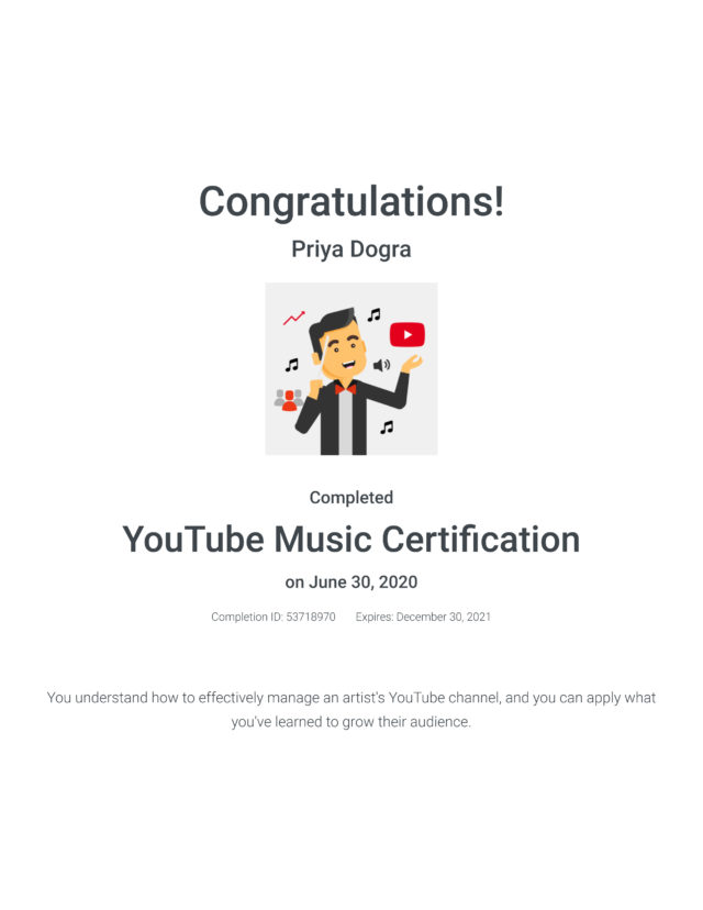 Youtube Music Assessment Answers 2022