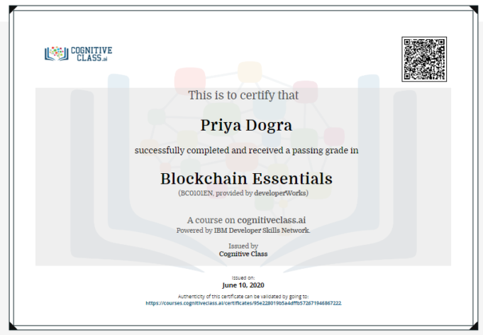 ibm blockchain essentials quiz answers