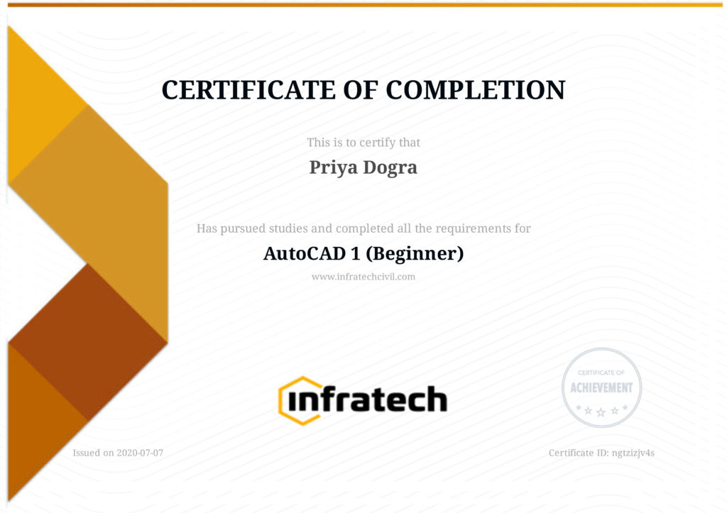 cad certificate online