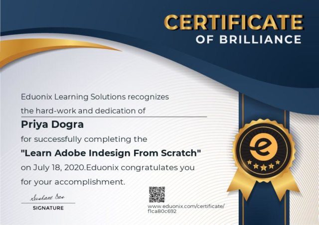 adobe in design certification