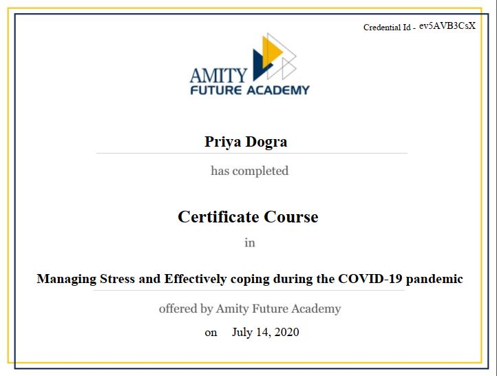 covid 19 certification