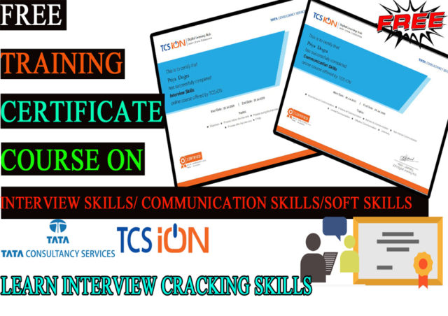 free interview skills communication skills certificate