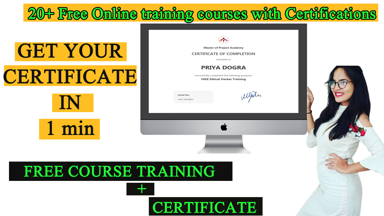 20+ Free Online Training Courses with Certificate