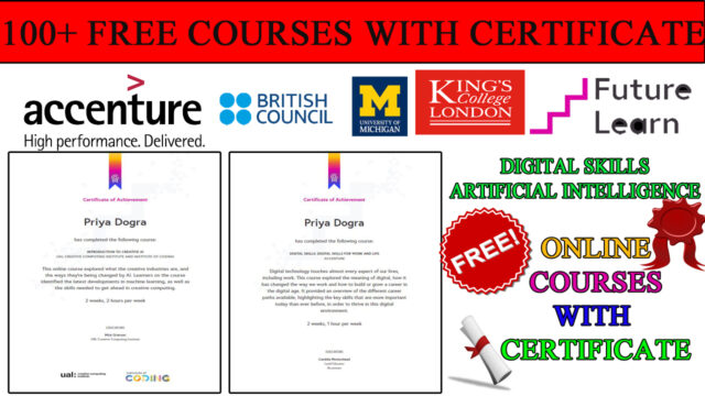 ACCENTURE free certificate