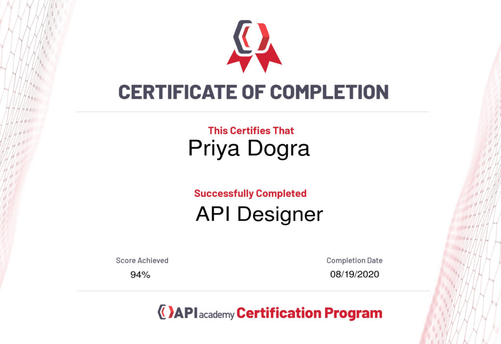 API Designer Certification