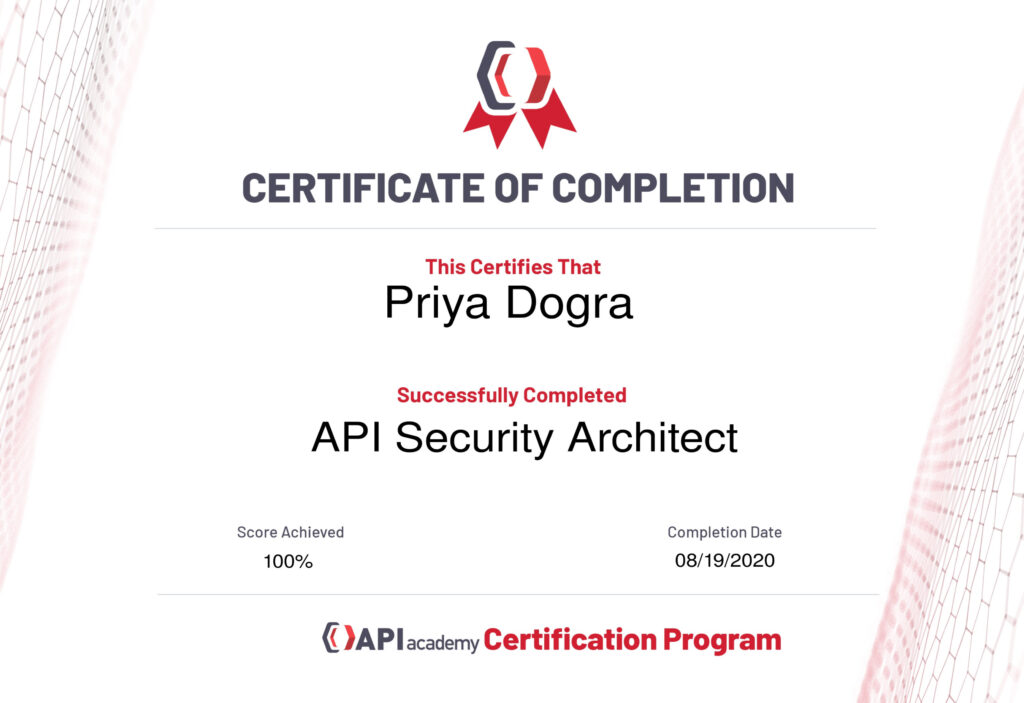 API Security Architect Certification