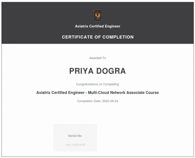 Aviatrix Certified Engineer - Multi-Cloud Network Associate Course