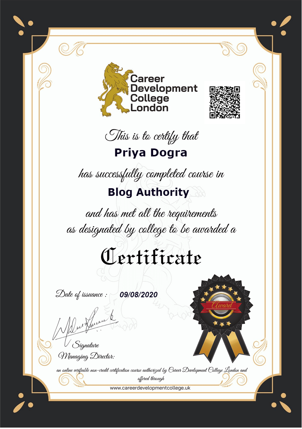 Career Development College London Free Online Course with Certificate
