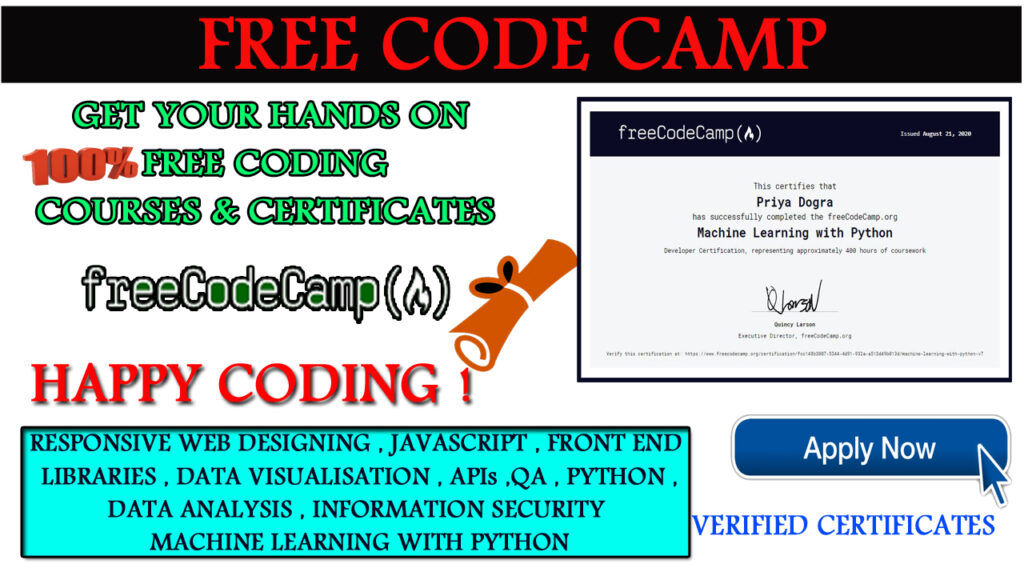 Free Code Camp Curriculum