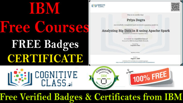 IBM Free Courses With Badges And Certificate | Cognitive Class Free ...