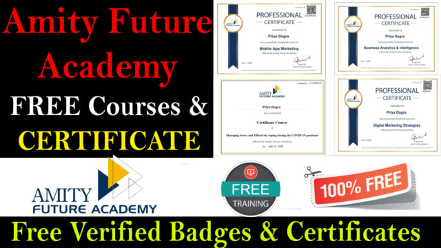 amity future academy free courses with certification