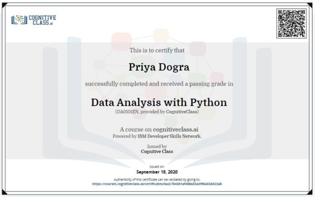 data analysis with python cognitive class answers