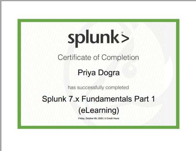 Splunk 7 x Fundamentals Part 1 (eLearning) Free Course with Certificate