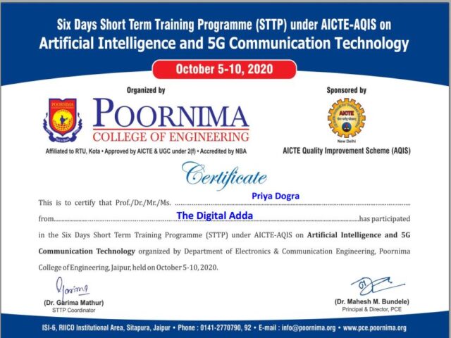 free AI certificate