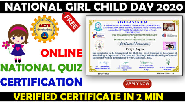 NATIONAL GIRL CHILD DAY