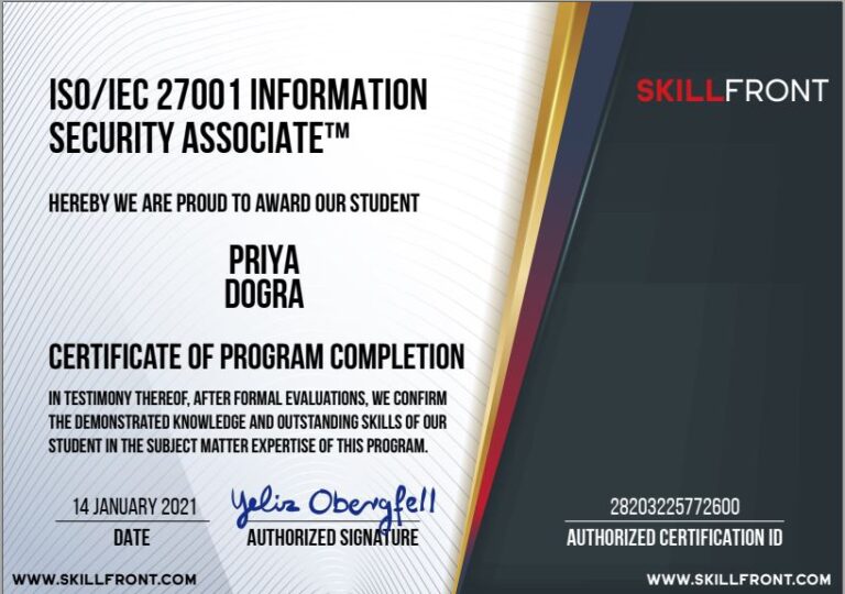 Information Security Associate Exam Answers - SkillFront Exam Answers Sns-Brigh10