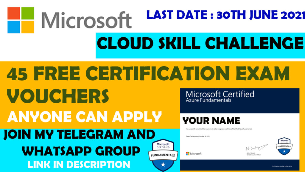 Microsoft Cloud Skills Challenge 2021 Free Microsoft Certification