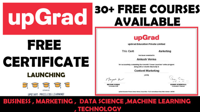upgrad free courses