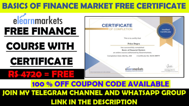 Basics of finance market free course