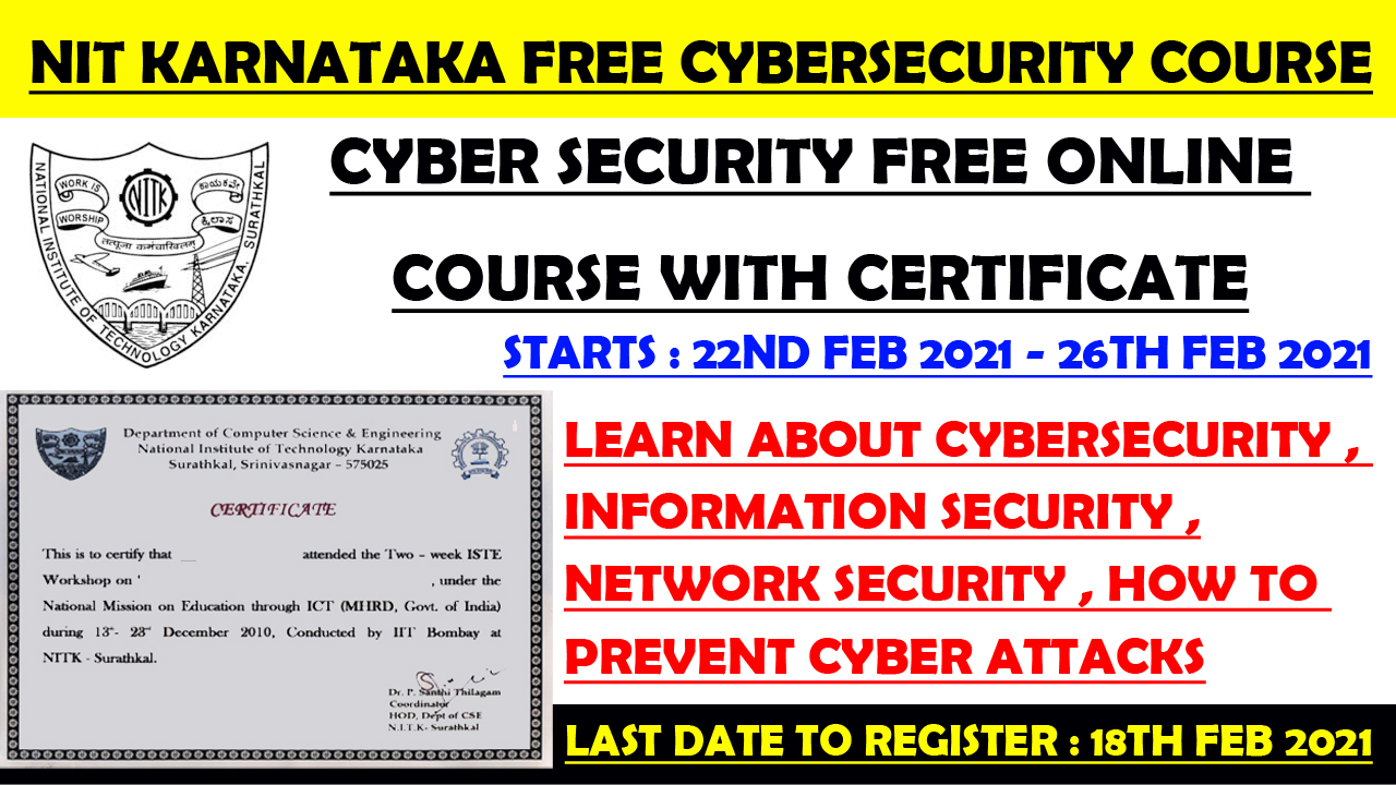 free cyber security courses online