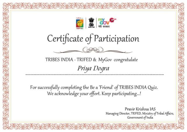government certificate