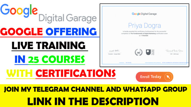google free training courses
