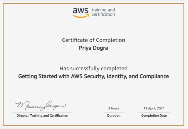 AWS free certificate
