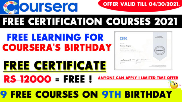 coursera birthday offer