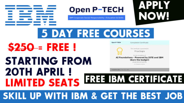 ibm open ptech free courses