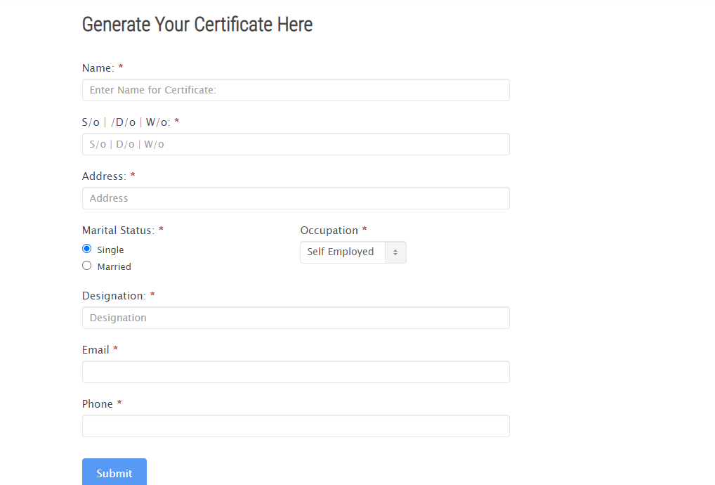 CMSB Government Certificate Free | Free Government Certificate | Free Certificate Download
