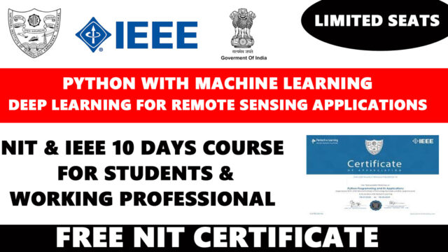 NIT & IEEE 10-day Free Online Course with Certificate