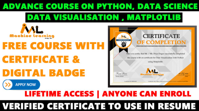 Data Visualization with Python using Matplotlib Free Course