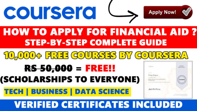 coursera scholarships for students in india