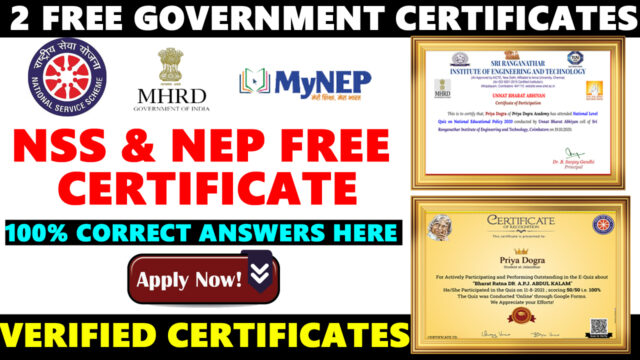 nss and nep certificate