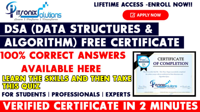 dsa free certificate