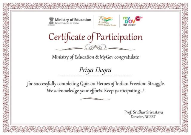 republic day certificate