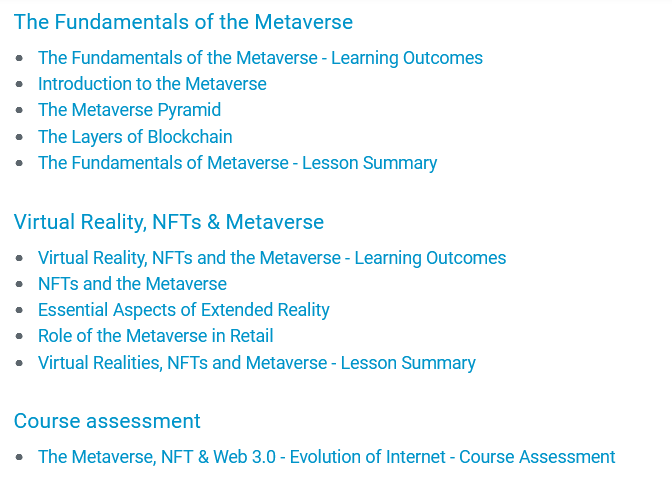 The Metaverse, NFT & Web 3.0 - Evolution of Internet: Alison