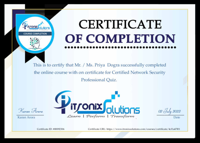 Network Security Professional Certificate