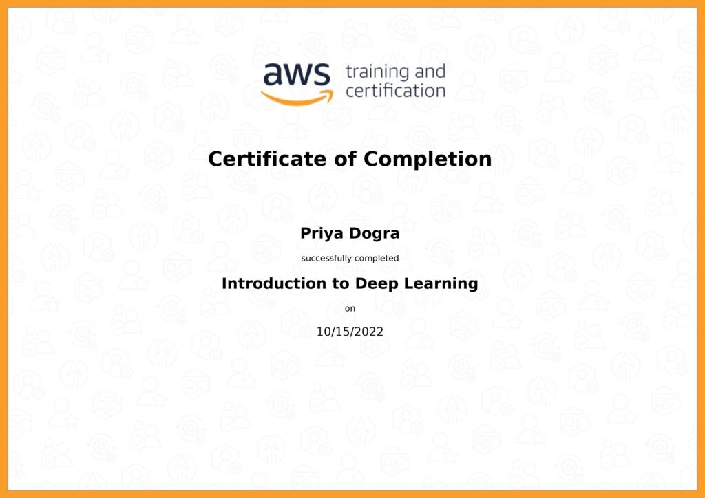 Amazon machine learning store course