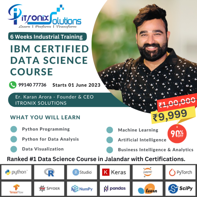 Best Data Science Training Course in Jalandhar - Itronix Solutions