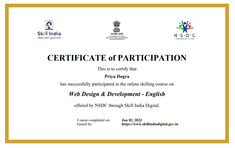 Web Design & Development - English Certification
