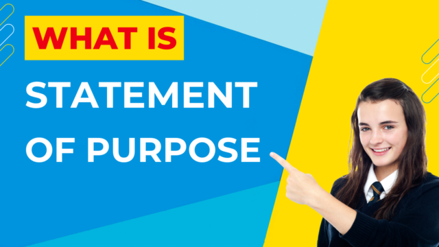 What is Statement of Purpose SOP