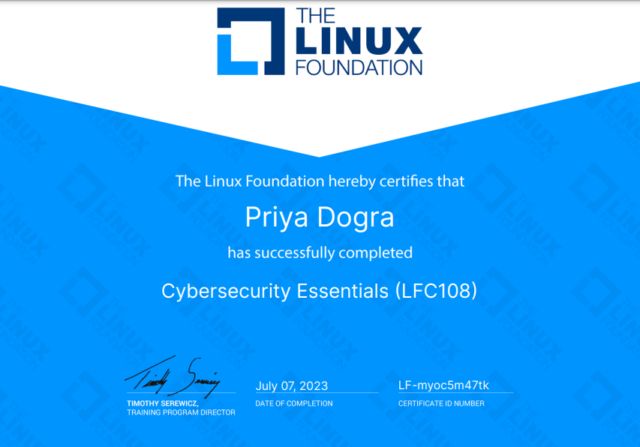 The Linux Foundation Cybersecurity Essentials FREE Course with Certificate