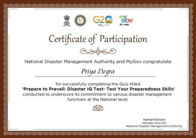 Prepare to Prevail Disaster IQ Test Test Your Preparedness Skills