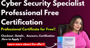 Cybersecurity Specialist Professional Certification