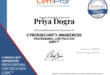 cybersecurity awareness CERTIFICATE